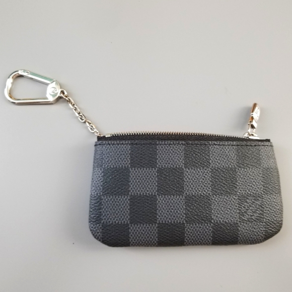 LOUIS VUITTON Key pouch cleft Graphite print/ BRAND NEW - Picture 11 of 16